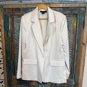 Blazer b Rachel Zoe satin cream beige